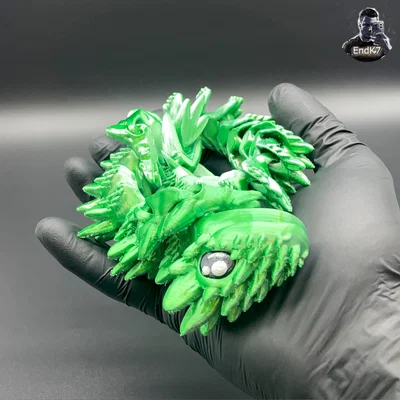Rồng Núi Gai Spiky Mountain Dragon – Khớp Nối – Print in Place – No Supports