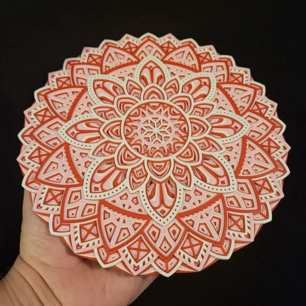 Tranh treo tường mandala hoa đa màu - Image 3