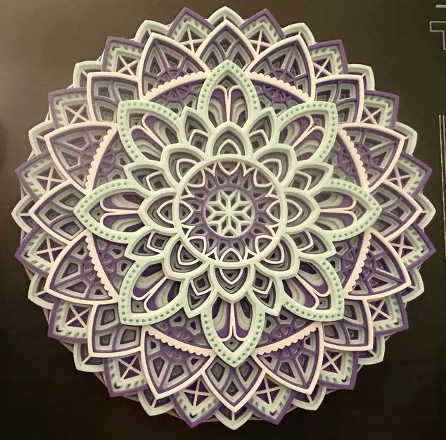 Tranh treo tường mandala hoa đa màu - Image 4