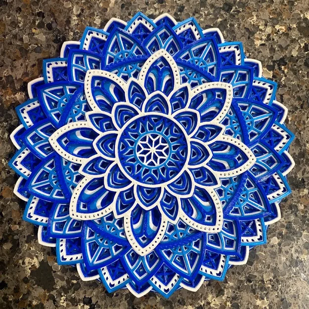 Tranh treo tường mandala hoa đa màu - Image 5