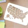 Stencil Bản Đồ Hoa Kỳ (United States Map Stencil) - Thumbnail 1