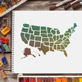 Stencil Bản Đồ Hoa Kỳ (United States Map Stencil) - Thumbnail 5