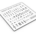 Khuôn mẫu ký hiệu âm nhạc (Sheet Music Stencil) tiện lợi cho nhạc sĩ - Thumbnail 1