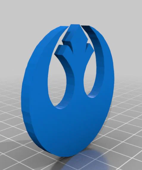 Mô hình 3D logo Liên minh Nổi dậy (Rebel Alliance) từ Star Wars - Image 1