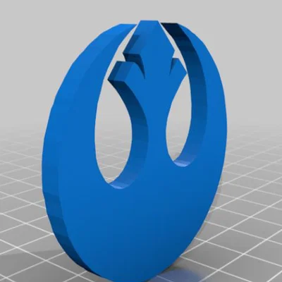Mô hình 3D logo Liên minh Nổi dậy (Rebel Alliance) từ Star Wars