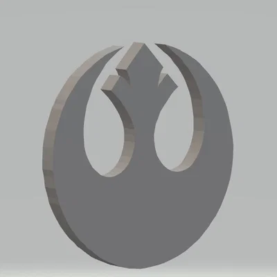 Mô hình 3D logo Liên minh Nổi dậy (Rebel Alliance) từ Star Wars