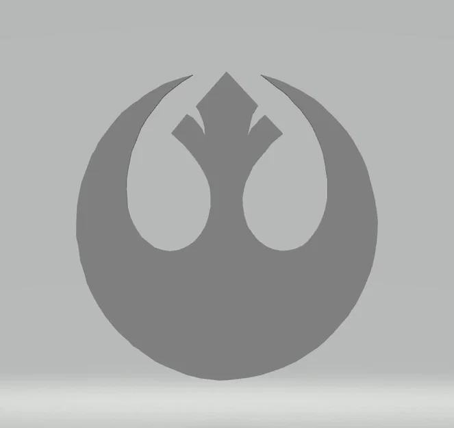 Mô hình 3D logo Liên minh Nổi dậy (Rebel Alliance) từ Star Wars - Image 3