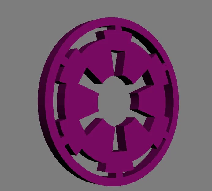 Mô hình logo Đế chế Thiên hà Galactic Empire (Star Wars) in 3D - Image 1