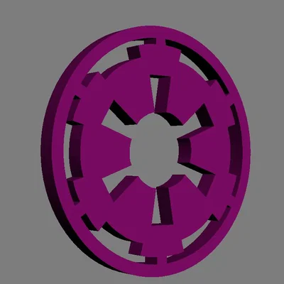 Mô hình logo Đế chế Thiên hà Galactic Empire (Star Wars) in 3D