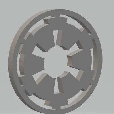 Mô hình logo Đế chế Thiên hà Galactic Empire (Star Wars) in 3D