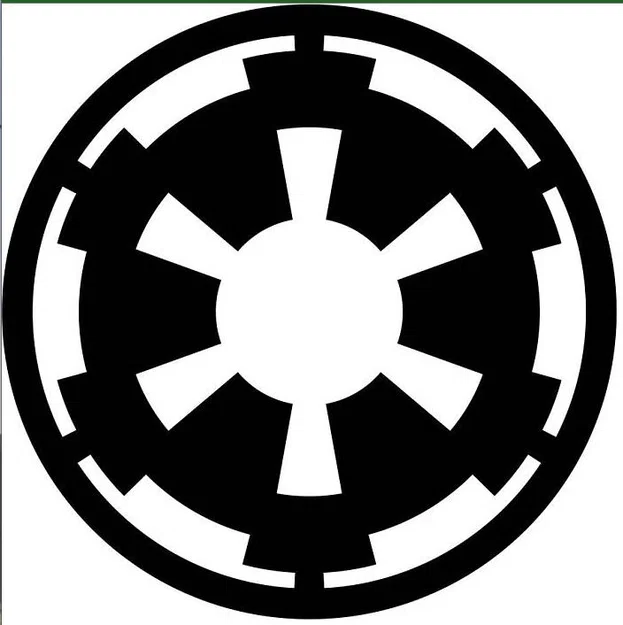 Mô hình logo Đế chế Thiên hà Galactic Empire (Star Wars) in 3D - Image 3