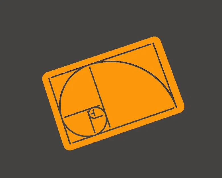 Stencil Tỉ Lệ Vàng - Công Cụ Vẽ Dãy Số Fibonacci 3D - Image 1