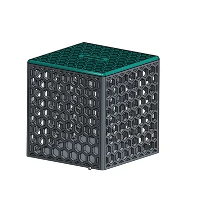 Spardose Hexagon Muster 107x107x107