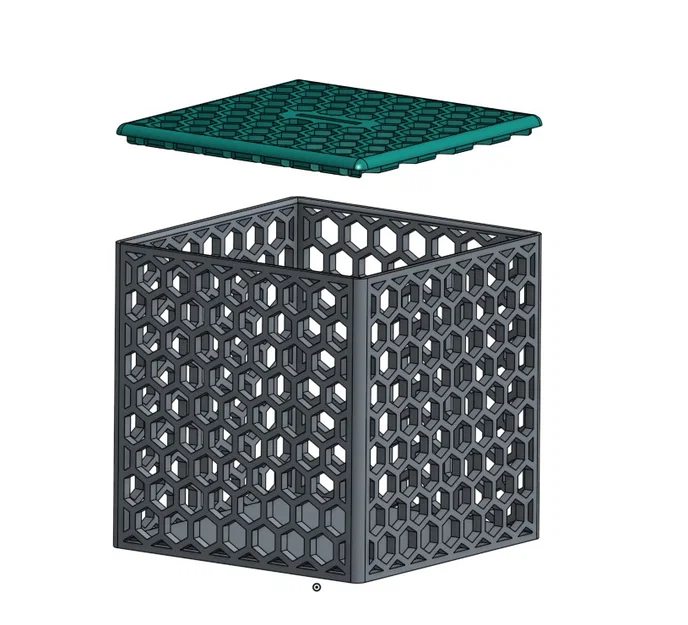 Spardose Hexagon Muster 107x107x107 - Image 2