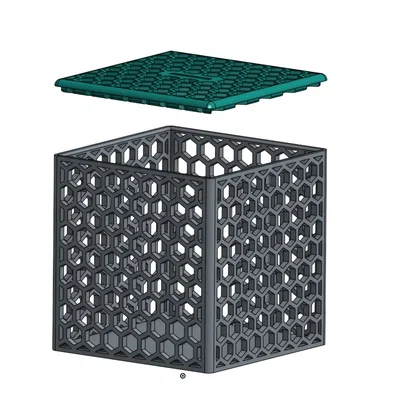 Spardose Hexagon Muster 107x107x107