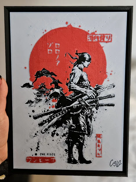 Roronoa Zoro - One Piece (HueForge) - Image 1