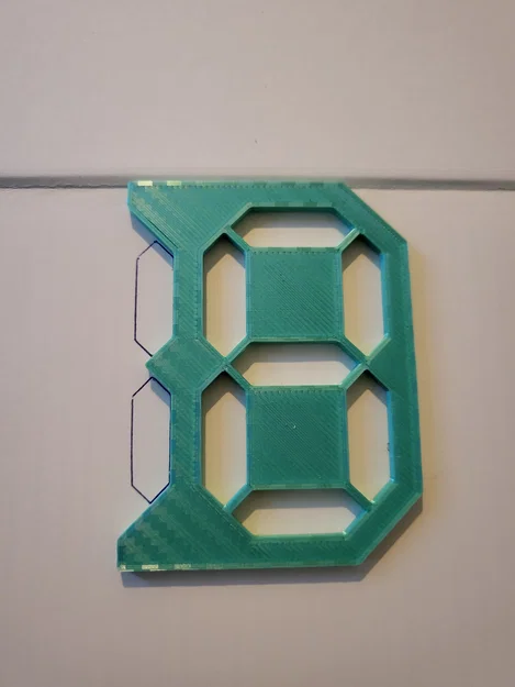 Khuôn/Vỉ vẽ số Digital (Digital Numbers Drawing Template/Stencil) - Image 6