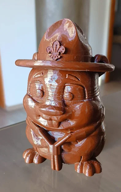 Mô hình chú hải ly hướng đạo sinh trang trí gậy đi bộ siêu đáng yêu - Image 2