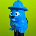 Mô hình chú hải ly hướng đạo sinh trang trí gậy đi bộ siêu đáng yêu - Thumbnail 3