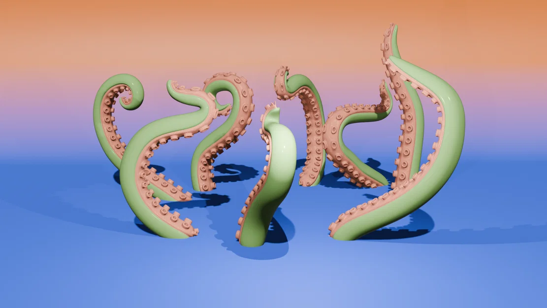 Mô hình xúc tu bạch tuộc (Octopus Tentacles) trang trí độc đáo - Image 1