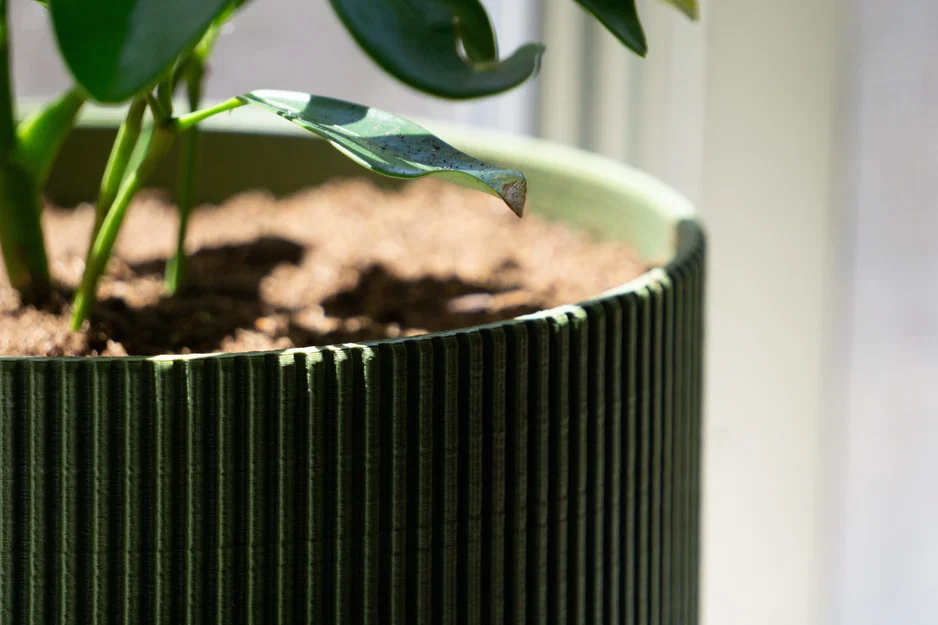 Chậu cây Mid-Century Modern có lỗ thoát nước, khay hứng, nhiều kích cỡ - Image 2