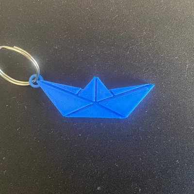 Móc khóa thuyền giấy 3D (Paper Boat Keychain 2.0) siêu bền đẹp