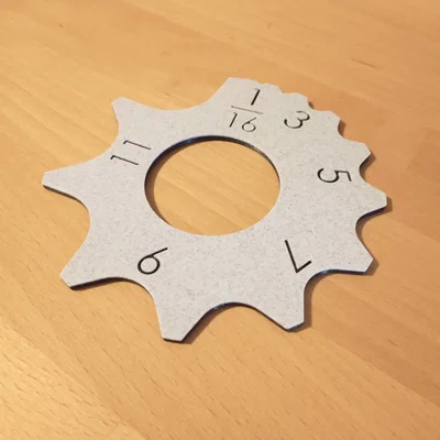 Template Bo Góc Hệ Inch (Imperial Radius Template)