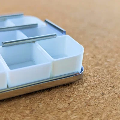 Khay pan góc bo tròn cho palette màu nước – Half, 3/4 & Whole