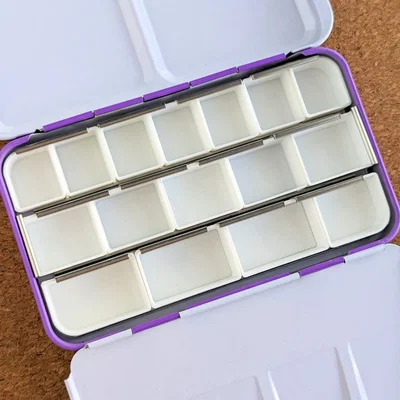 Khay pan góc bo tròn cho palette màu nước – Half, 3/4 & Whole