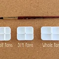 Khay pan góc bo tròn cho palette màu nước – Half, 3/4 & Whole - Thumbnail 5