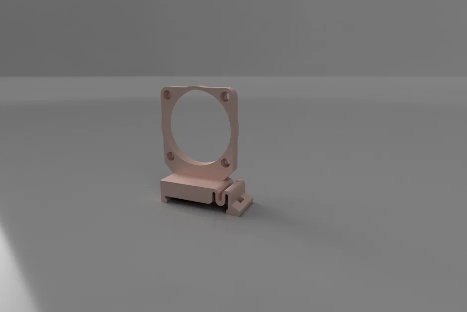 Giá gắn quạt 4010 lên DIN Rail - Image 1