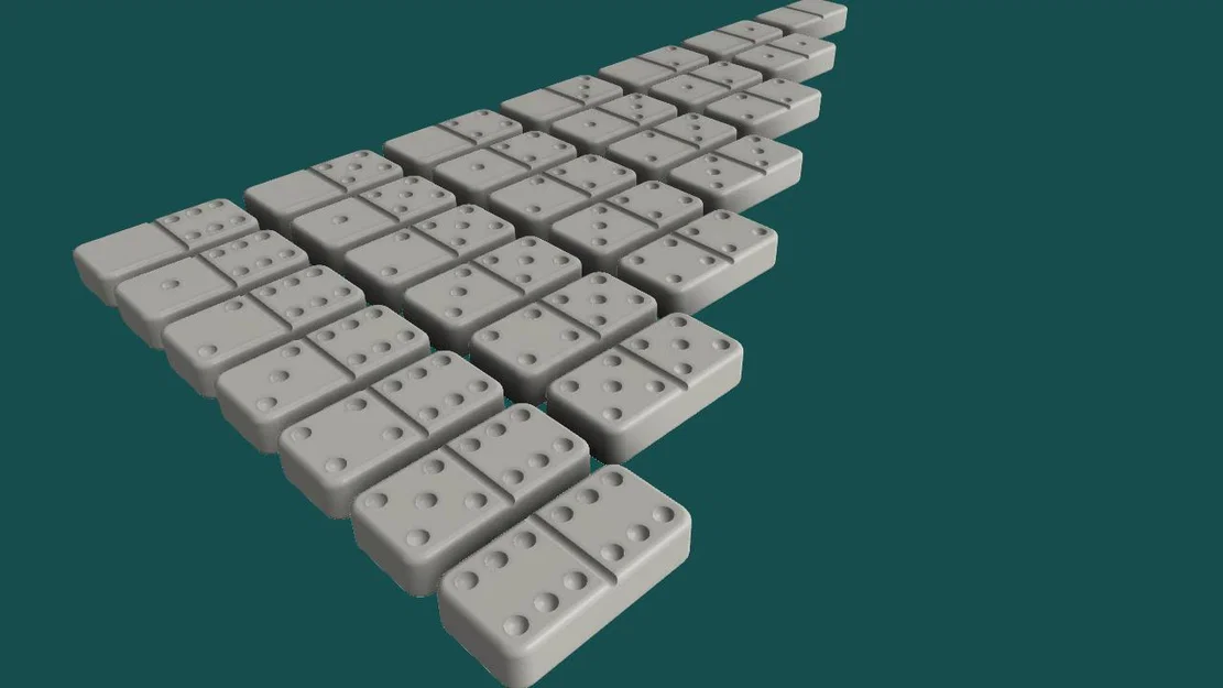 Bộ cờ Domino 3D thiết kế chuẩn đẹp cho gia đình - Image 1