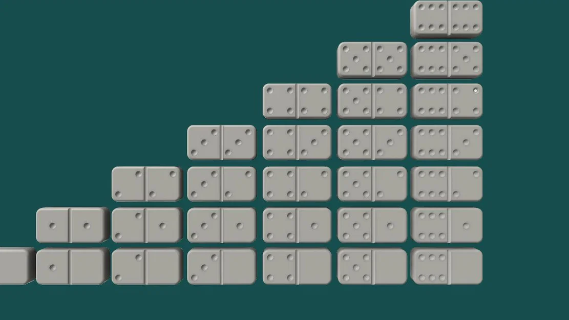 Bộ cờ Domino 3D thiết kế chuẩn đẹp cho gia đình - Image 2