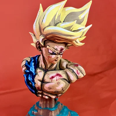 Super Saiyan Son Goku - Dragon Ball Z - Tượng Bust