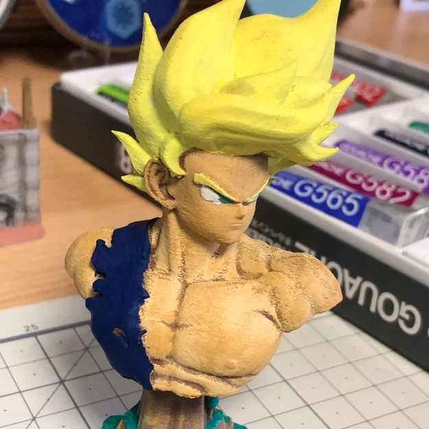 Super Saiyan Son Goku - Dragon Ball Z - Tượng Bust - Image 25