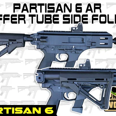 (FGC6) Partisan 6 AR 15 buffer tube side folder - Báng gập ngang