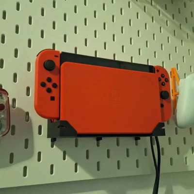 Giá đỡ Nintendo Switch treo bảng Ikea Skadis in 3D