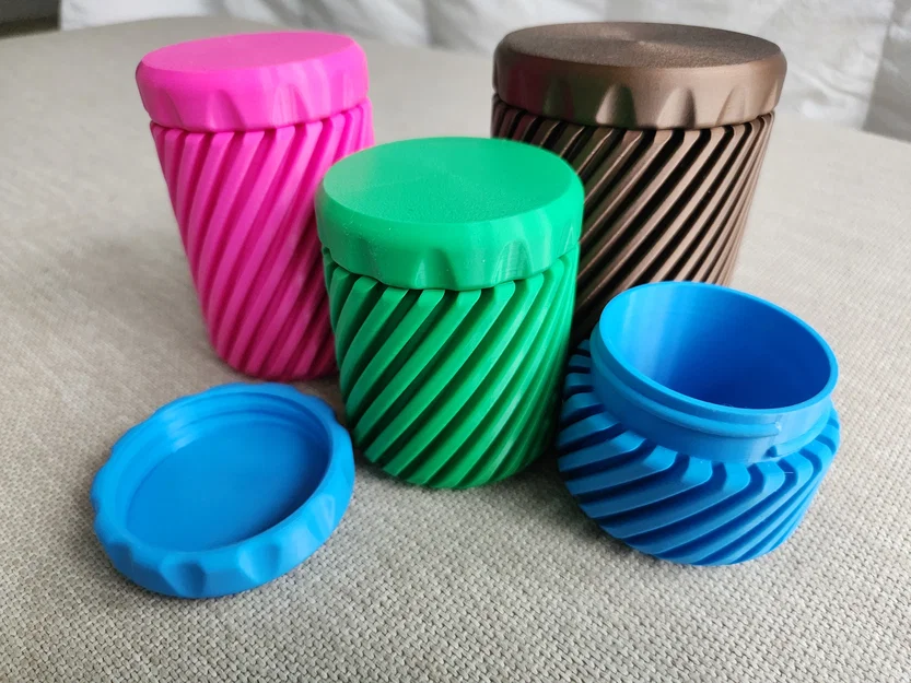 Container Pod (Parameterized) – Hũ hình trụ parametric nắp vặn - Image 5