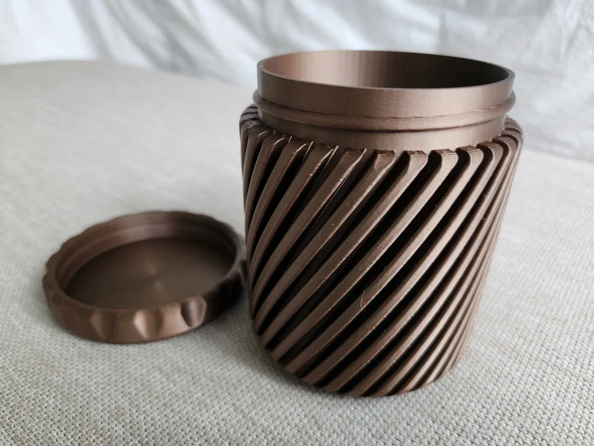 Container Pod (Parameterized) – Hũ hình trụ parametric nắp vặn - Image 6