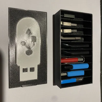 Hộp đựng 10 USB (USB Storage Box) in 3D gọn gàng, tiện lợi