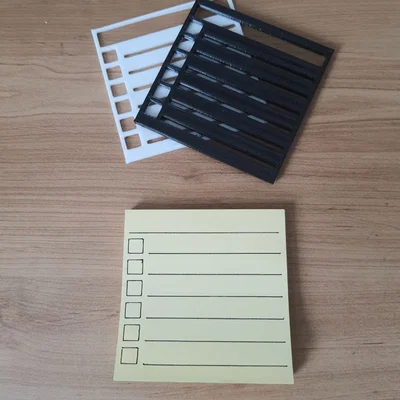 Khuôn mẫu vẽ danh sách công việc To-Do List cho giấy 76x76mm