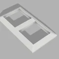 Khung ốp đôi cho công tắc, ổ cắm Jung - Phụ kiện in 3D hữu ích - Thumbnail 2