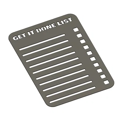 Khuôn mẫu in 3D tạo danh sách việc cần làm Get It Done List