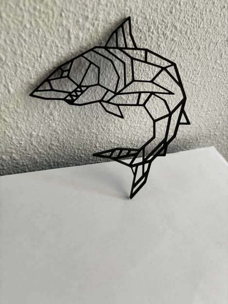Mô hình cá mập hình học (Geometric shark) trang trí 3D ấn tượng - Image 1