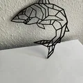 Mô hình cá mập hình học (Geometric shark) trang trí 3D ấn tượng - Thumbnail 1