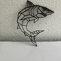 Mô hình cá mập hình học (Geometric shark) trang trí 3D ấn tượng - Thumbnail 2