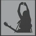 Bộ khuôn in 3D (Stencil) hình bóng ca sĩ Taylor Swift cực chất - Thumbnail 1