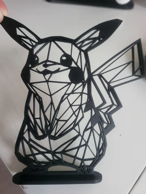 Mô hình trang trí Pikachu phong cách hình học (Geometric Pikachu) 3D - Image 2