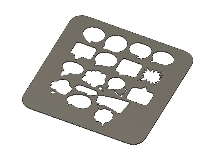 Khuôn vẽ bóng thoại (Speech Bubbles) cho truyện tranh và thủ công - Image 1