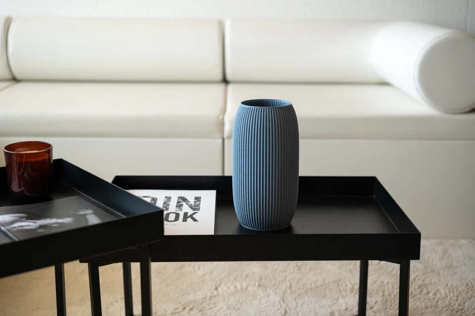 Bình hoa thanh lịch với họa tiết gân nổi - Image 4